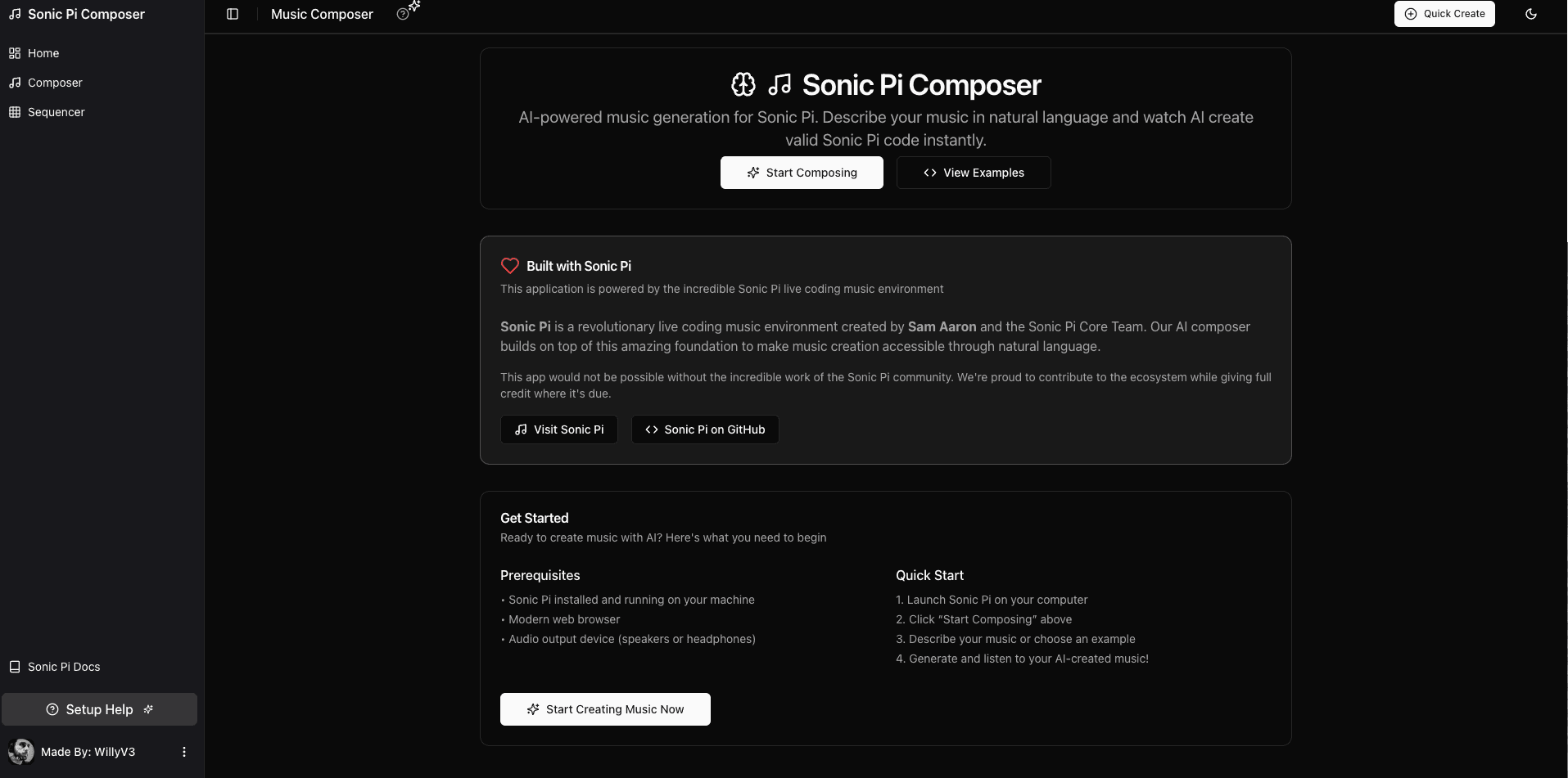 Sonic Pi AI Composer